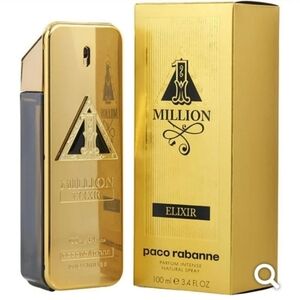 Paco Rabanne Million Elixir Gold and Black Bottle